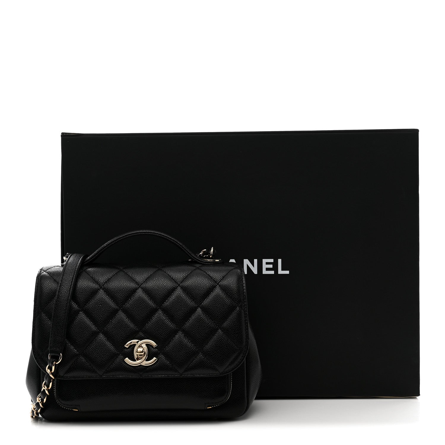 Chanel Caviar Quilted Medium Business Affinity Flap Black