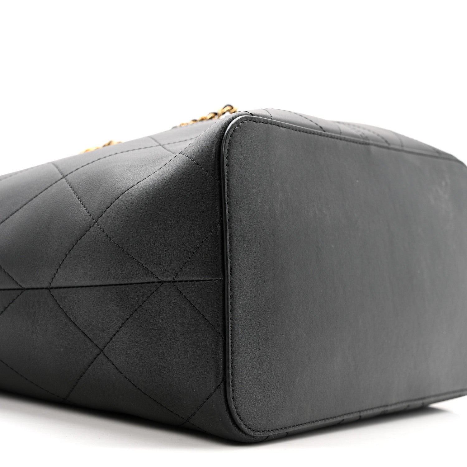Chanel Calfskin Quilted Large Shopping Bag Black