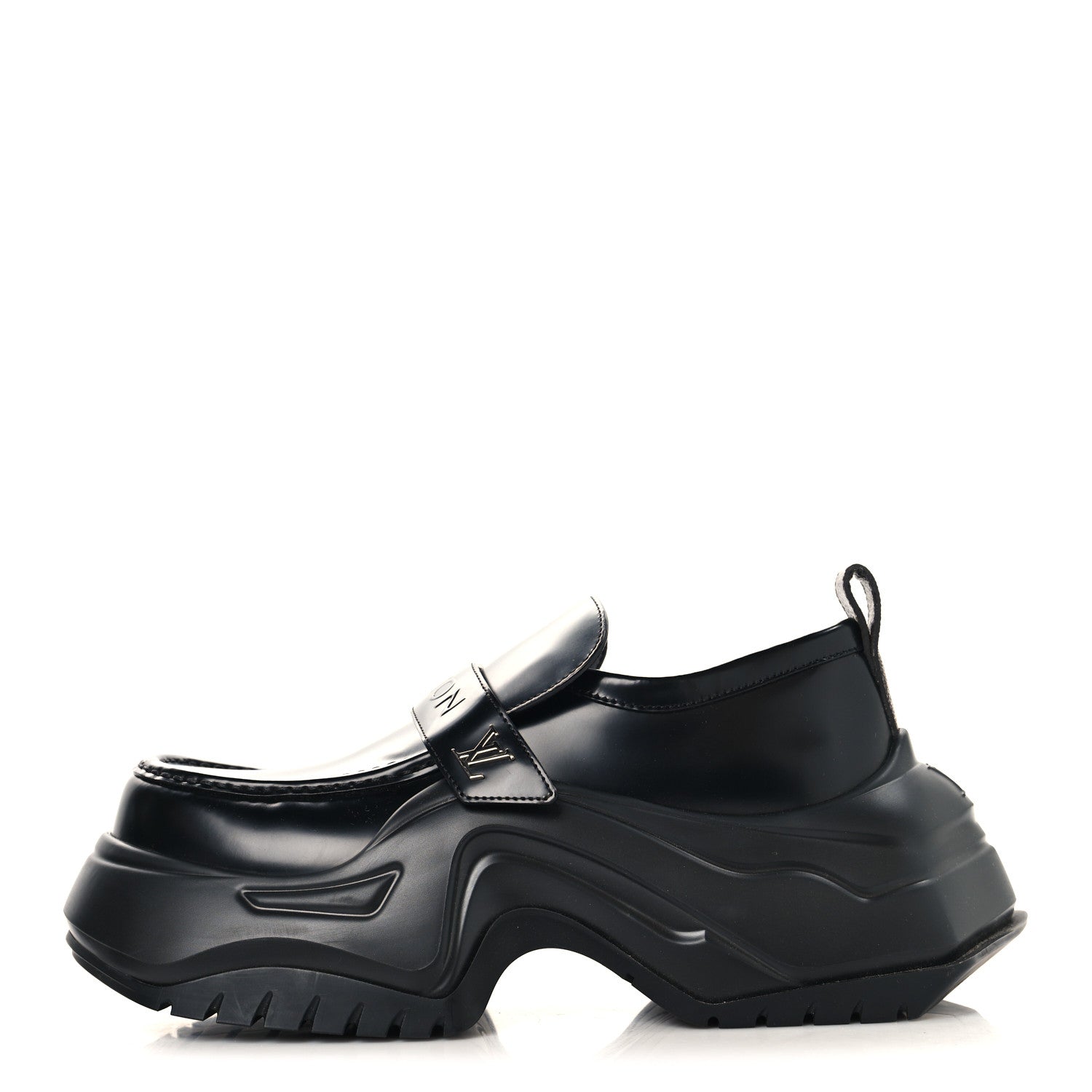 Louis Vuitton Calfskin Archlight 2.0 Platform Loafers 39 Black