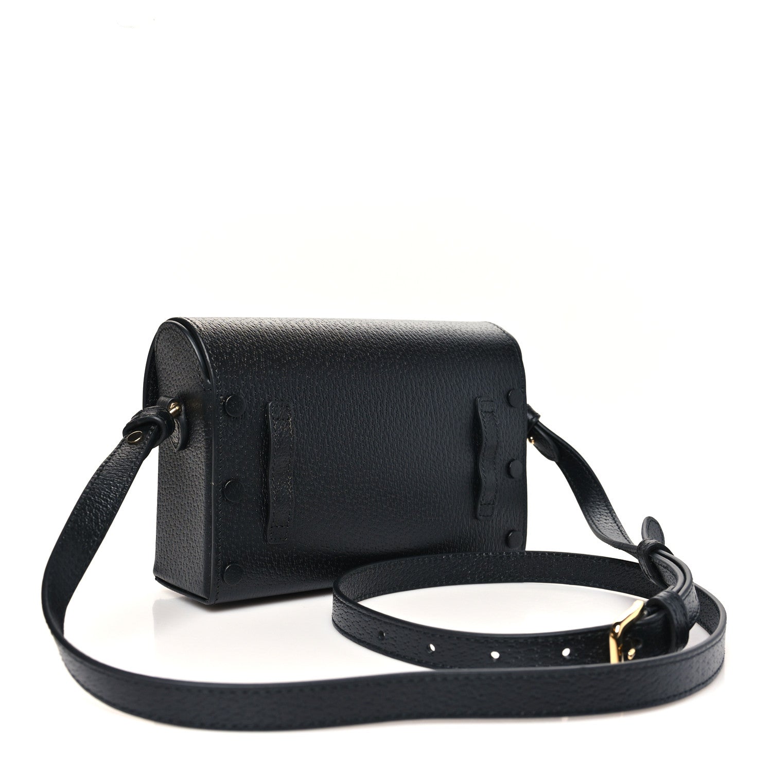 Gucci Calfskin Horsebit 1955 Shoulder Bag Black