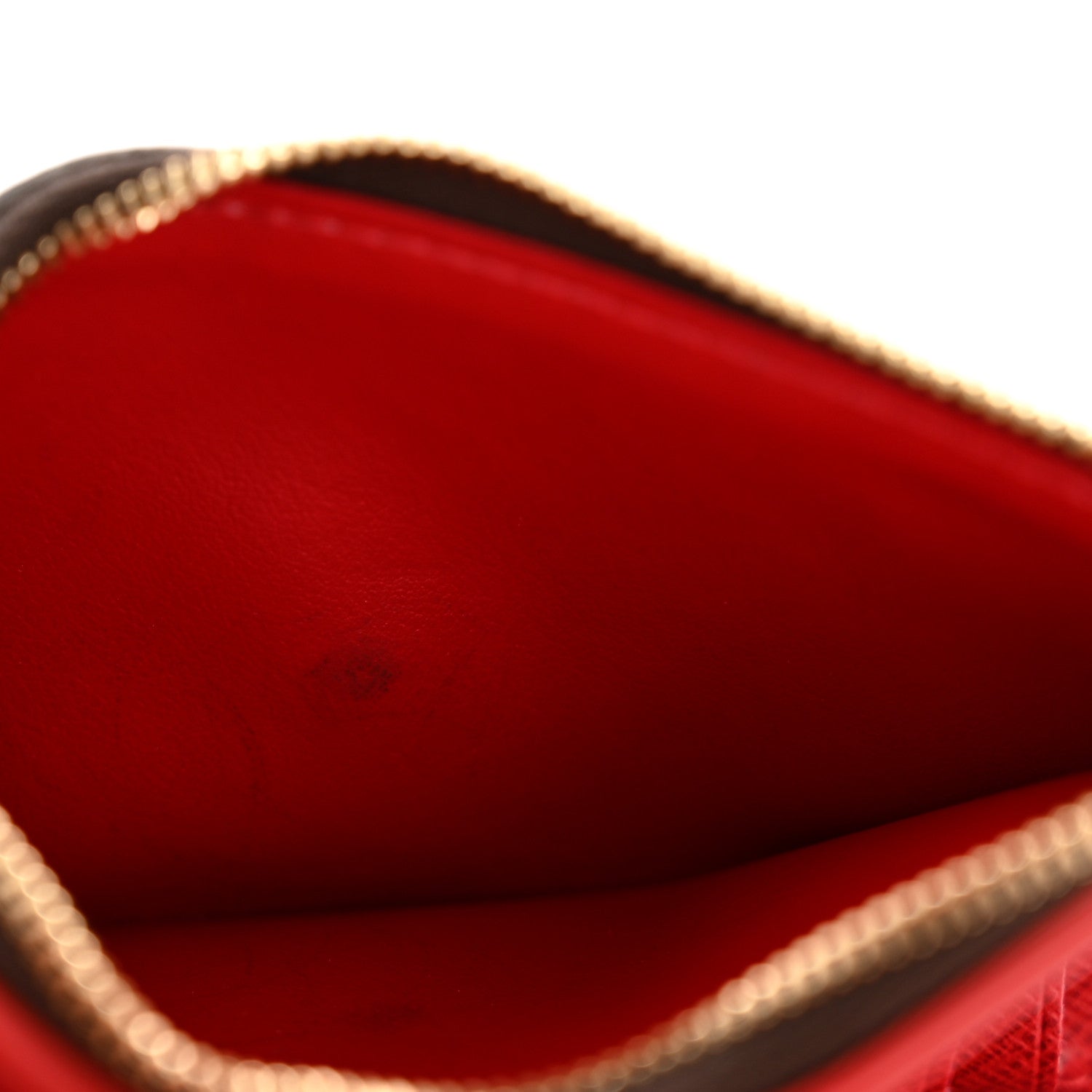 Louis Vuitton Damier Ebene Victorine Wallet Red