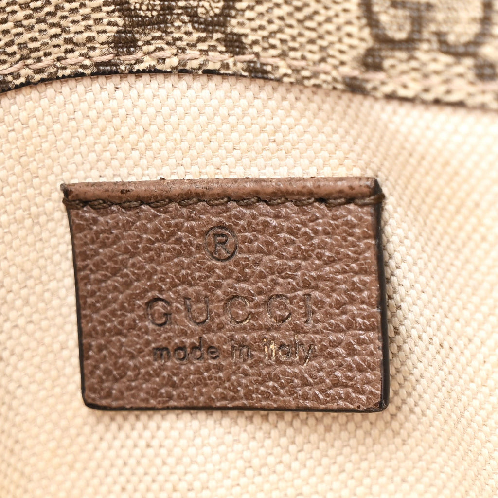 Gucci GG Supreme Monogram Neo Vintage Web Belt Bag Brown