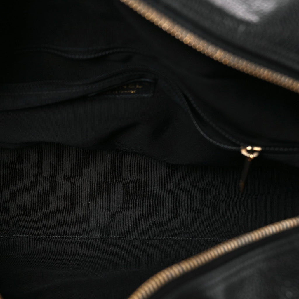 Chanel Caviar Quilted Large Bowler Black