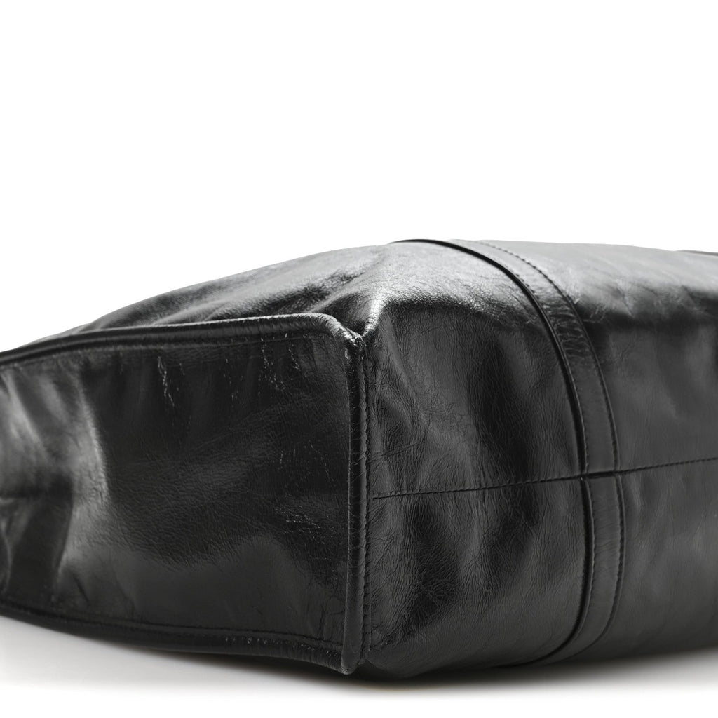Prada Soft Lux Large Shopping Tote Black