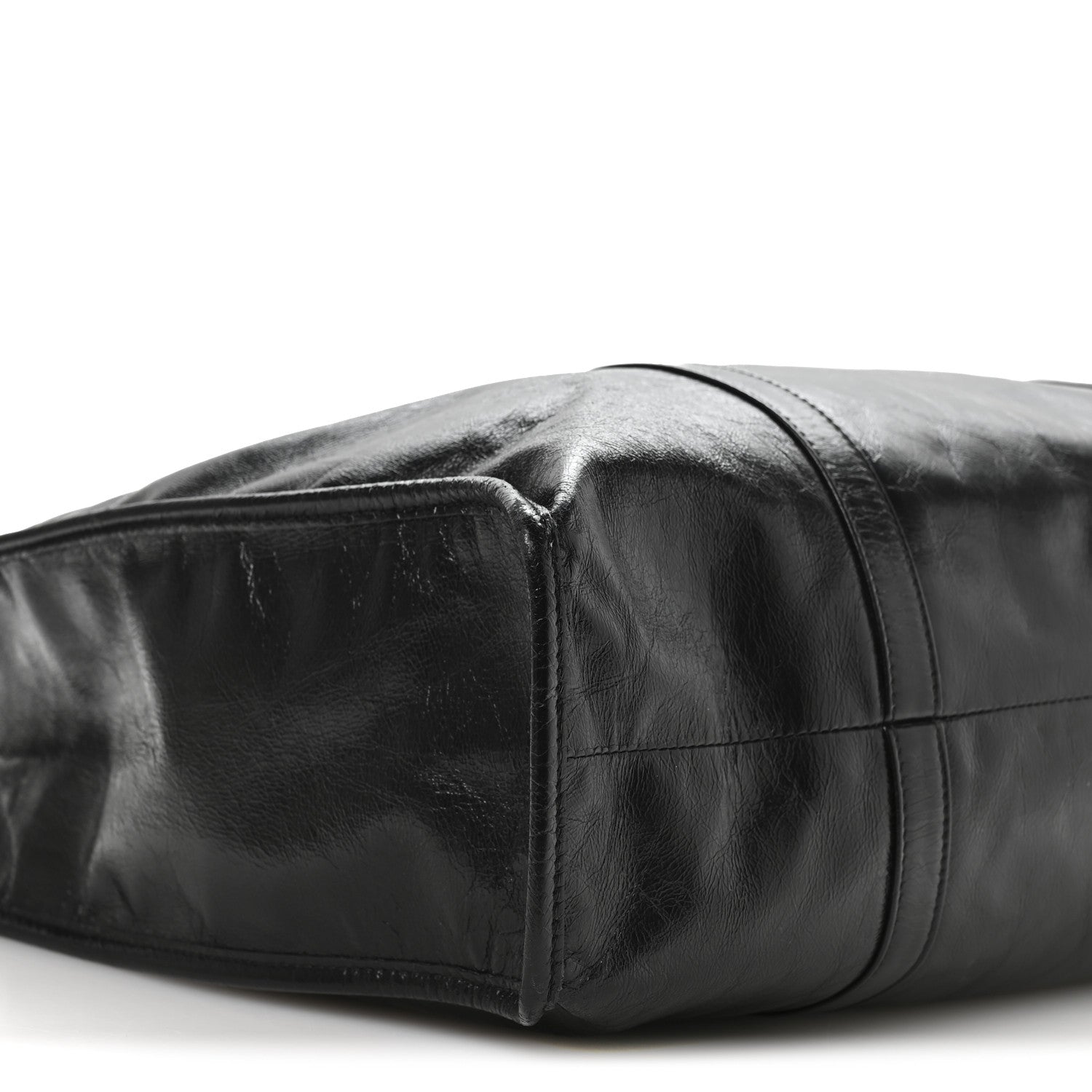 Prada Soft Lux Large Shopping Tote Black