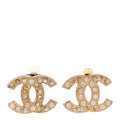 CC Gripoix Clip on Earrings Gold