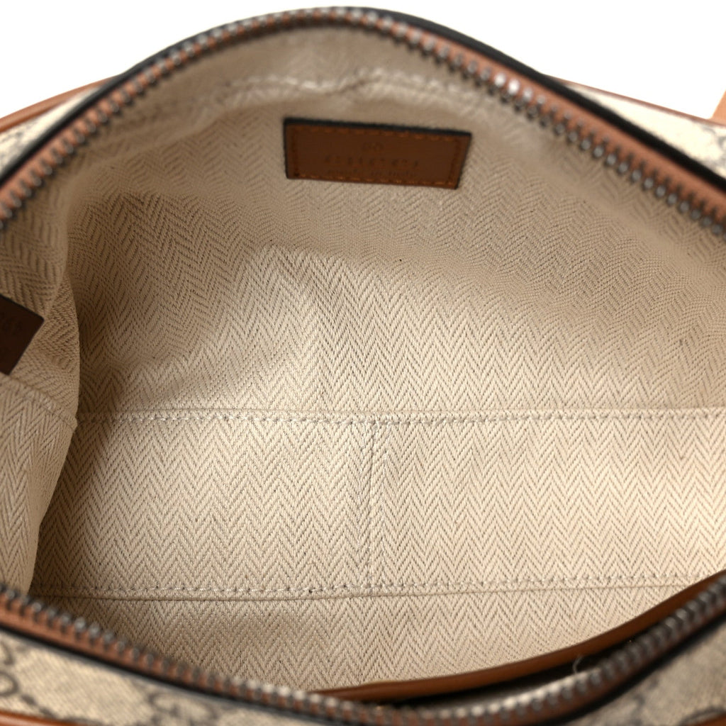 Gucci GG Supreme Monogram Mini Camera Bag Beige Ebony Old Sundial