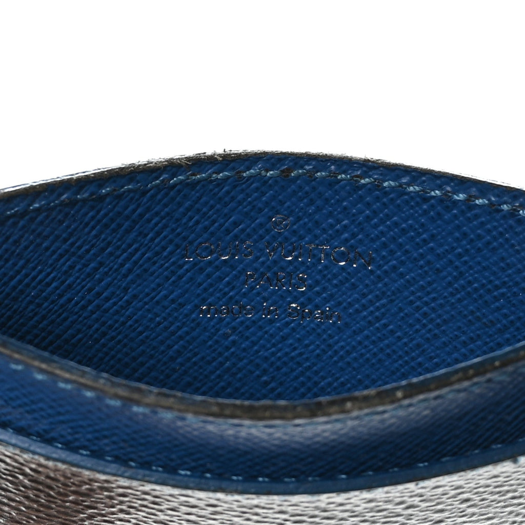Louis Vuitton Damier Graphite Card Holder Blue
