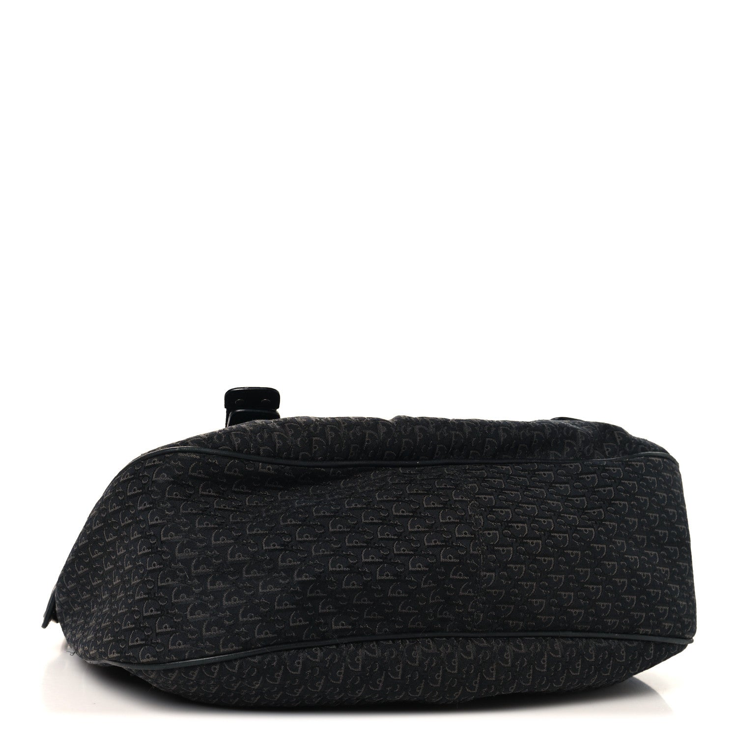 Christian Dior Canvas Diorissimo Buckle Messenger Black