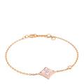 Louis Vuitton 18K Pink Gold Diamond Pink Mother of Pearl Color Blossom BB Star Bracelet
