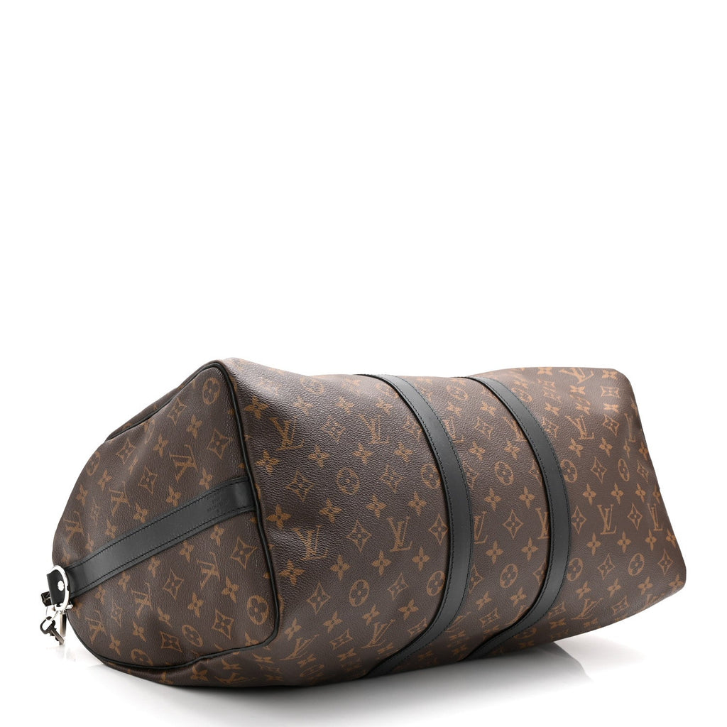 Louis Vuitton Monogram Macassar Keepall Bandouliere 45