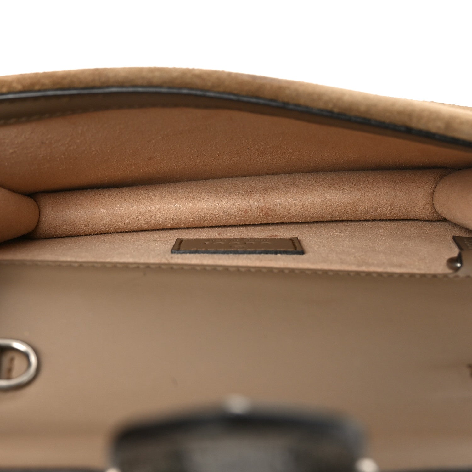 Gucci GG Supreme Monogram Super Mini Dionysus Shoulder Bag Taupe