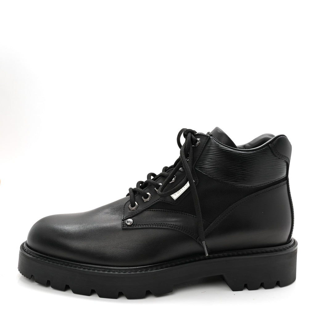Louis Vuitton Calfskin Epi Oberkampf Ankle Boots 9.5 Black