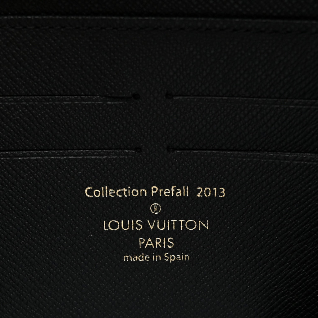 Louis Vuitton Damier Paillettes Zippy Wallet Black