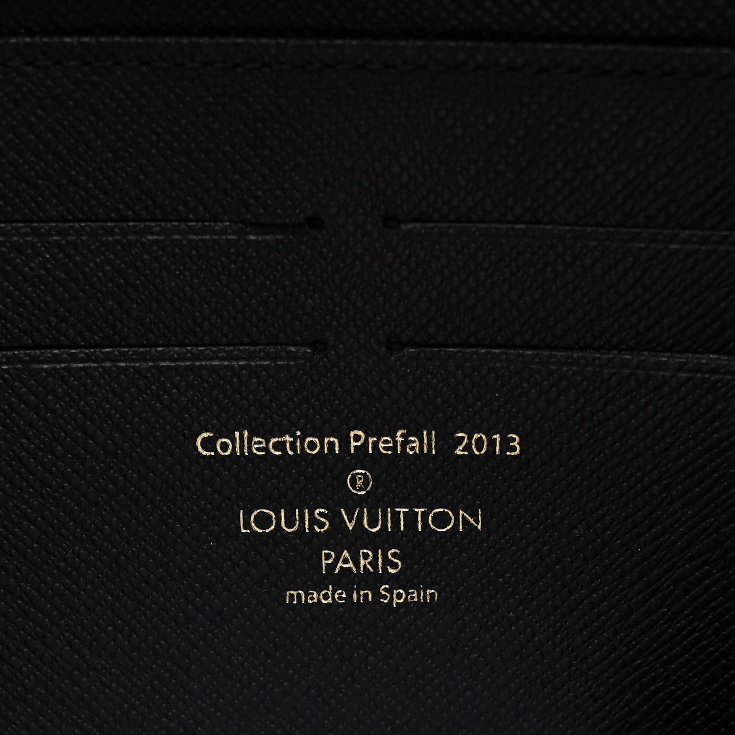 Louis Vuitton Damier Paillettes Zippy Wallet Black