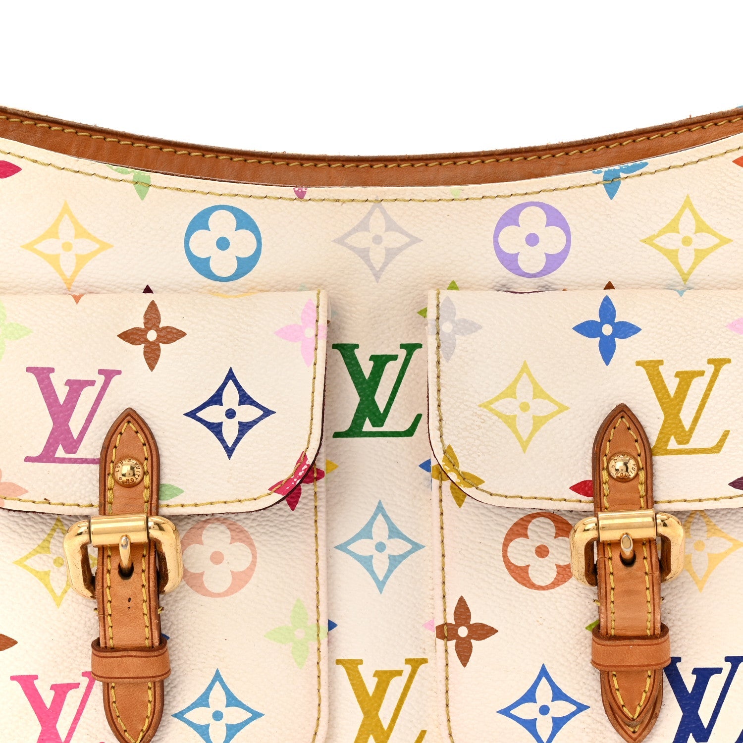 Louis Vuitton Monogram Multicolor Lodge PM White