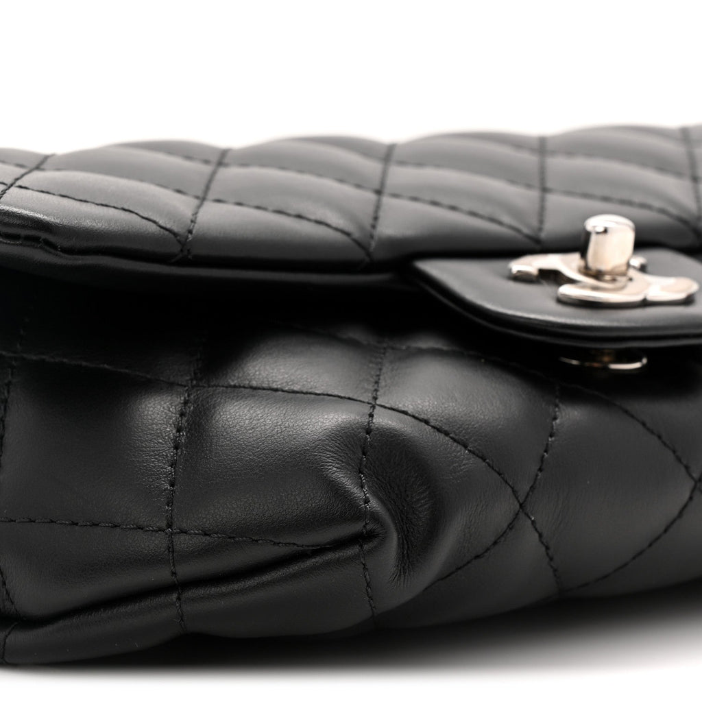 Chanel Calfskin Quilted CC Uniform Flap Belt Bag Black