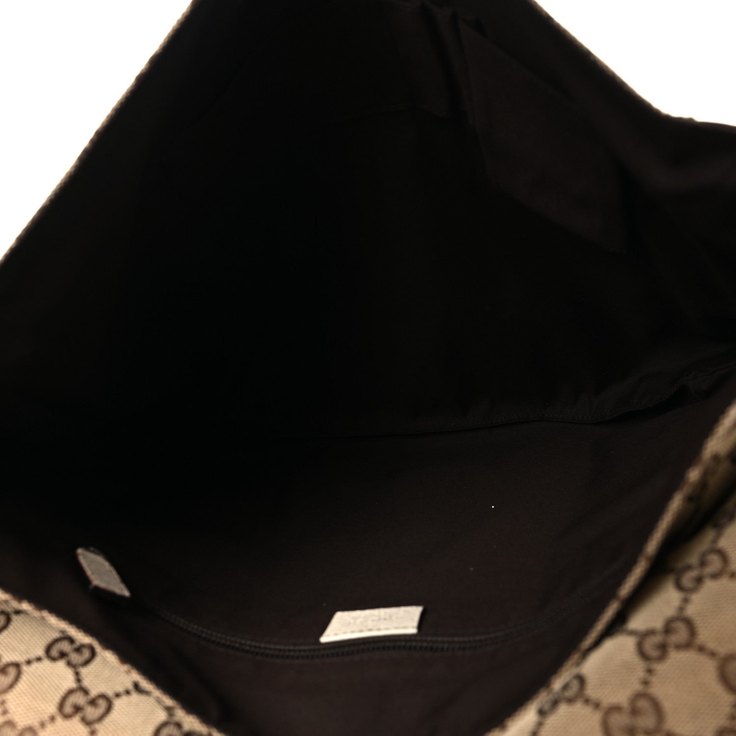 Gucci GG Monogram Medium Flap Messenger Bag Beige