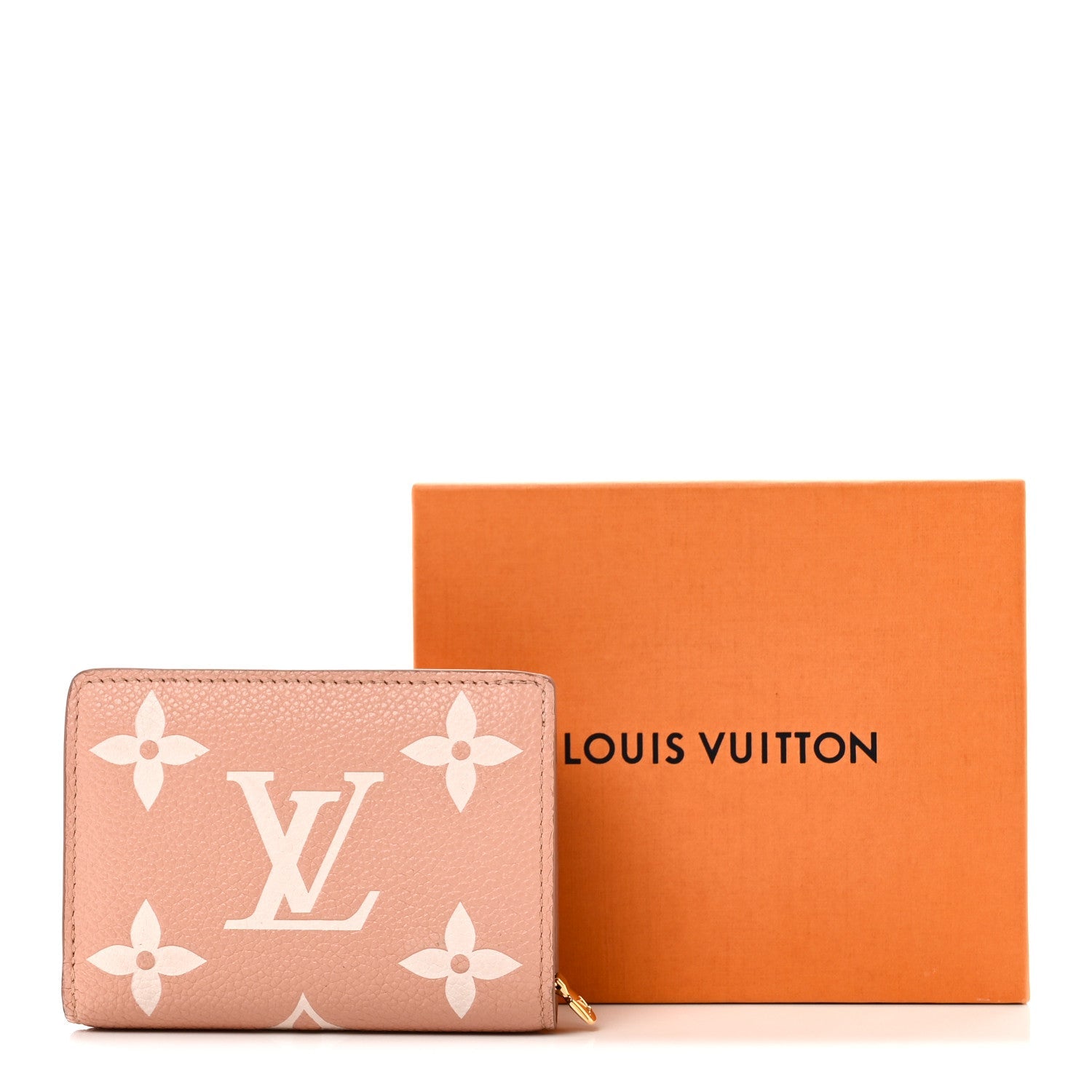 Louis Vuitton Empreinte Monogram Giant Clea Wallet Rose Trianon Creme