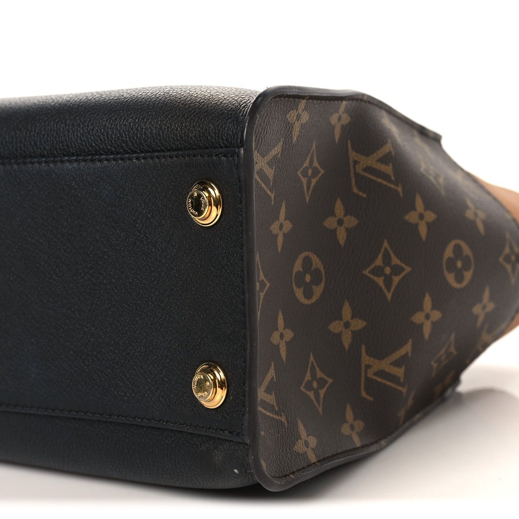 Louis Vuitton Calfskin Monogram On My Side MM Black