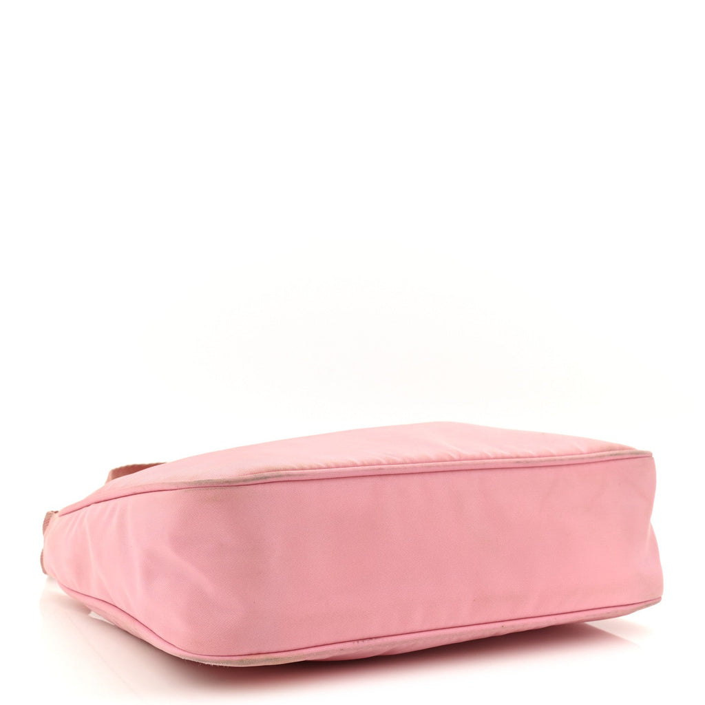 Prada Tessuto Nylon Saffiano Mini Re-Edition 2000 Bag Rosa