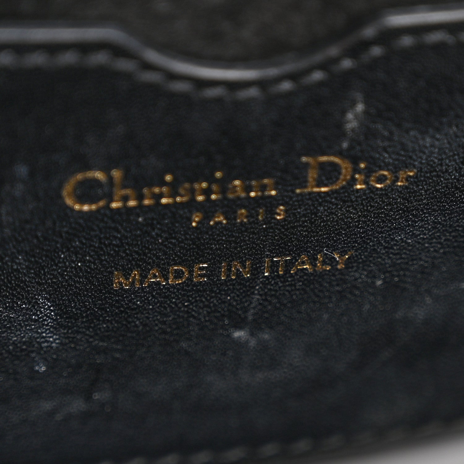 Christian Dior Box Calfskin East West Bobby Bag Black