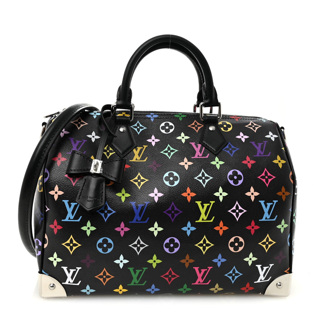 Louis Vuitton LV X TM Monogram Multicolor Speedy Soft 30 Black
