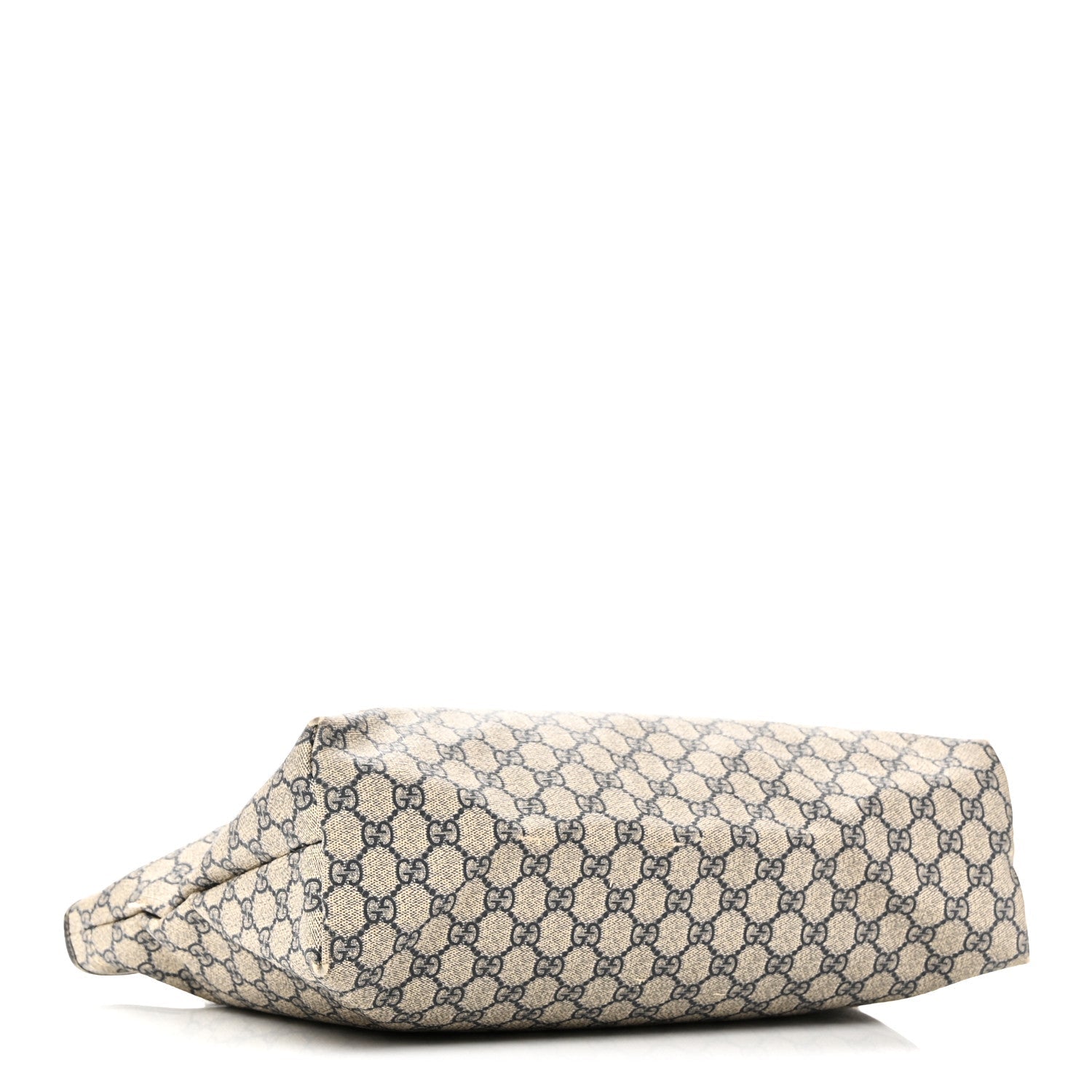 Gucci GG Supreme Monogram Medium Zippered Shopping Tote Navy