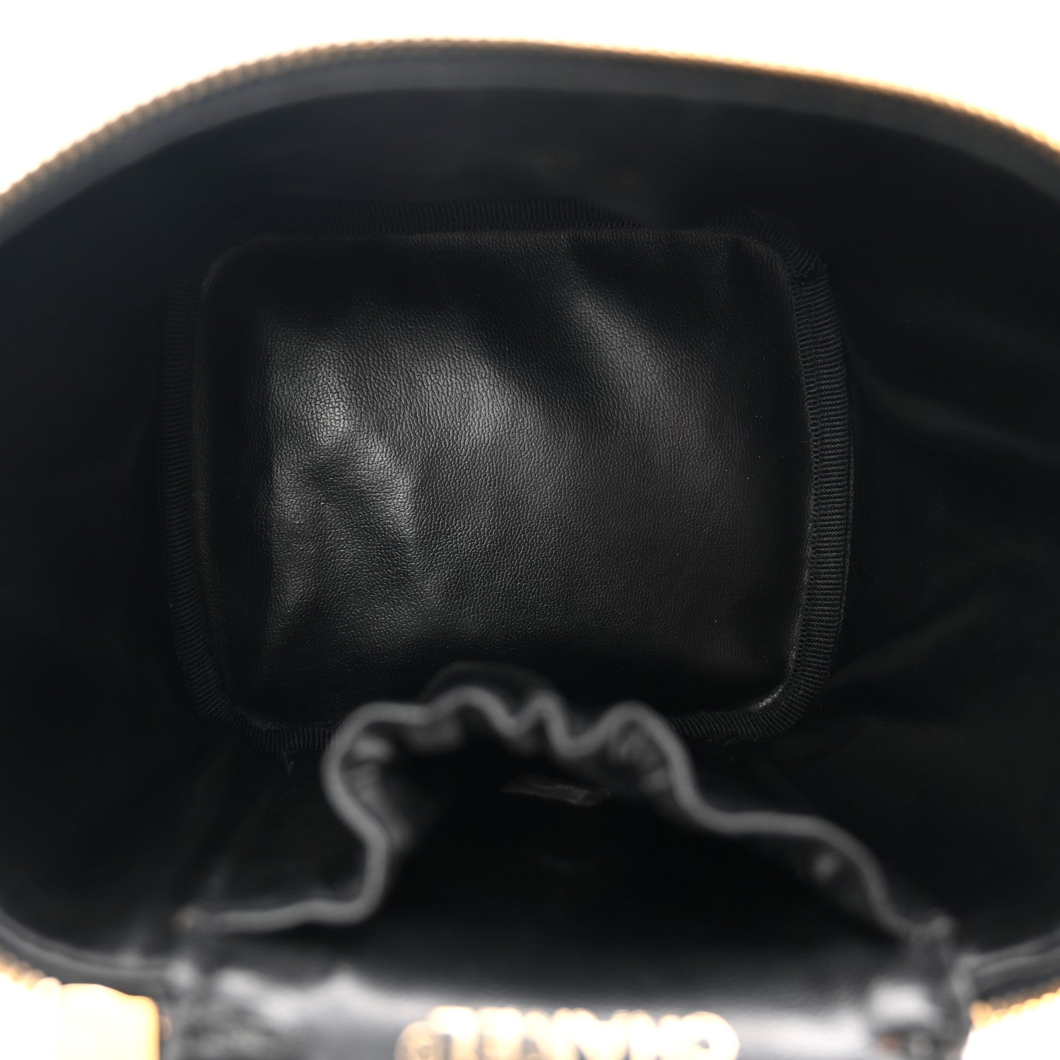 Chanel Caviar Vanity Cosmetic Case Black
