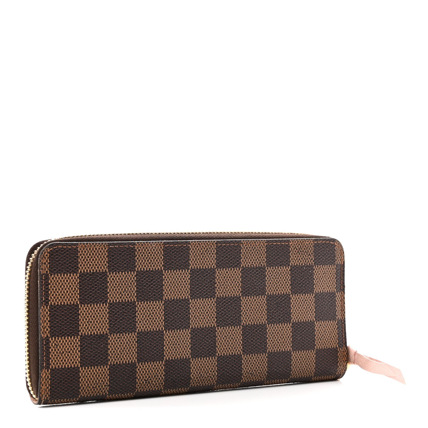 Louis Vuitton Damier Ebene Clemence Wallet Rose Ballerine