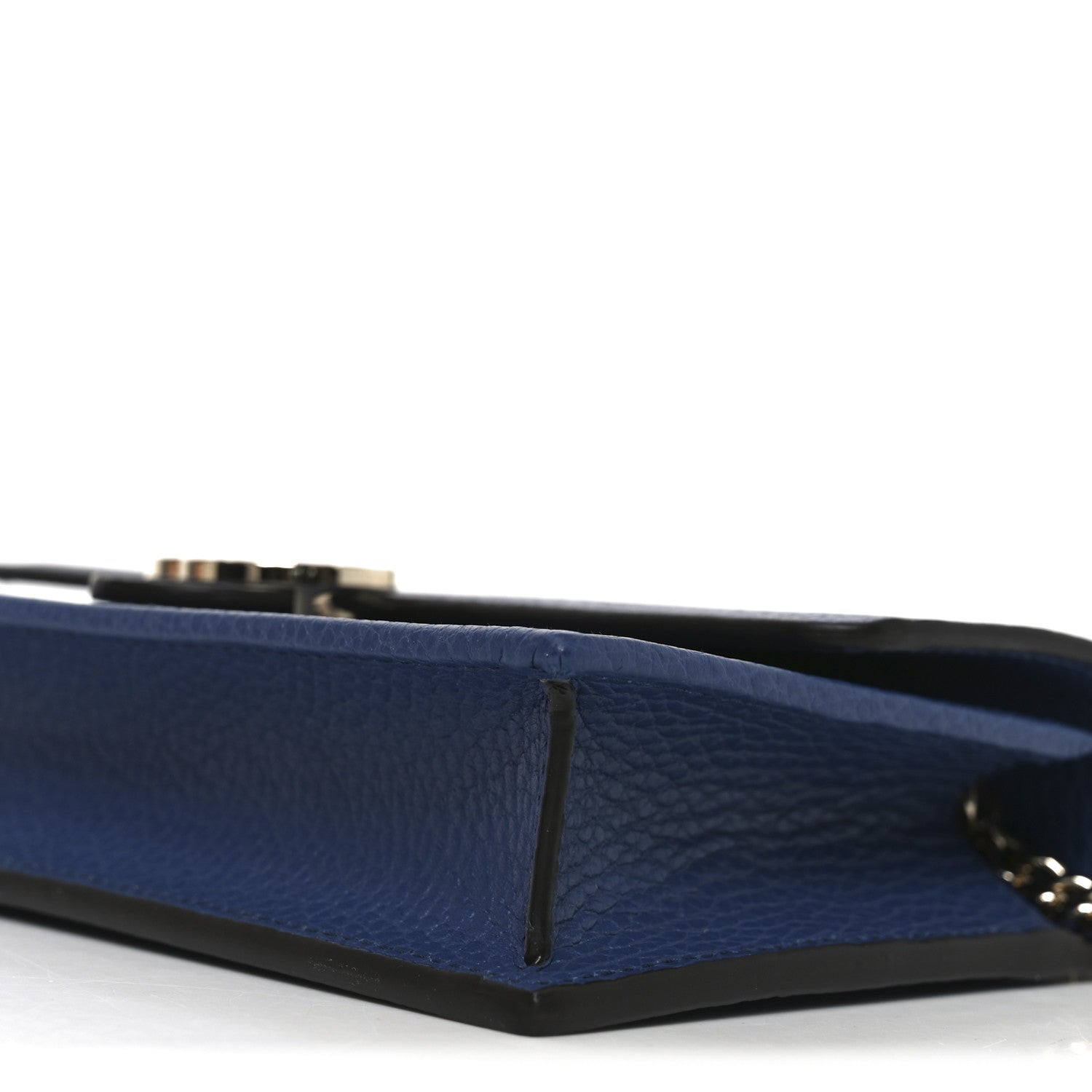 Gucci Dollar Calfskin Interlocking G Chain Wallet Caspian