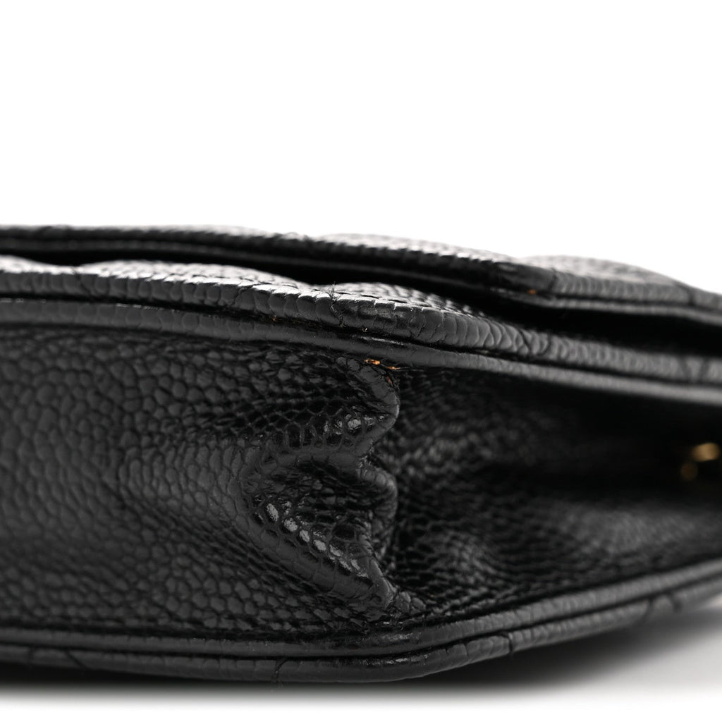 Chanel Caviar Quilted Wallet on Chain WOC Black