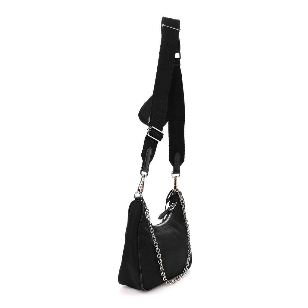 Prada Nylon Re-Edition 2005 Shoulder Bag Black