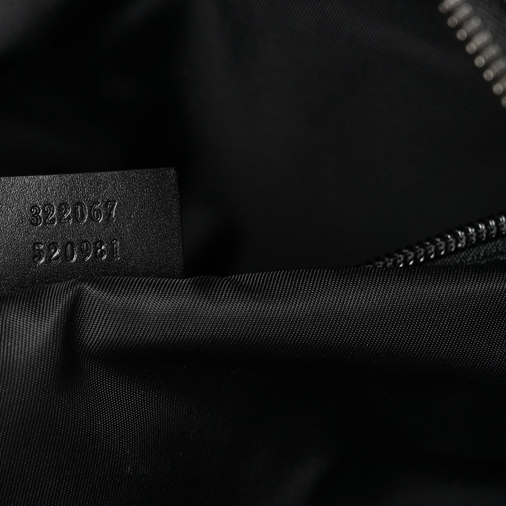 Gucci GG Supreme Monogram Medium Carry-On Duffle Bag Black Grey