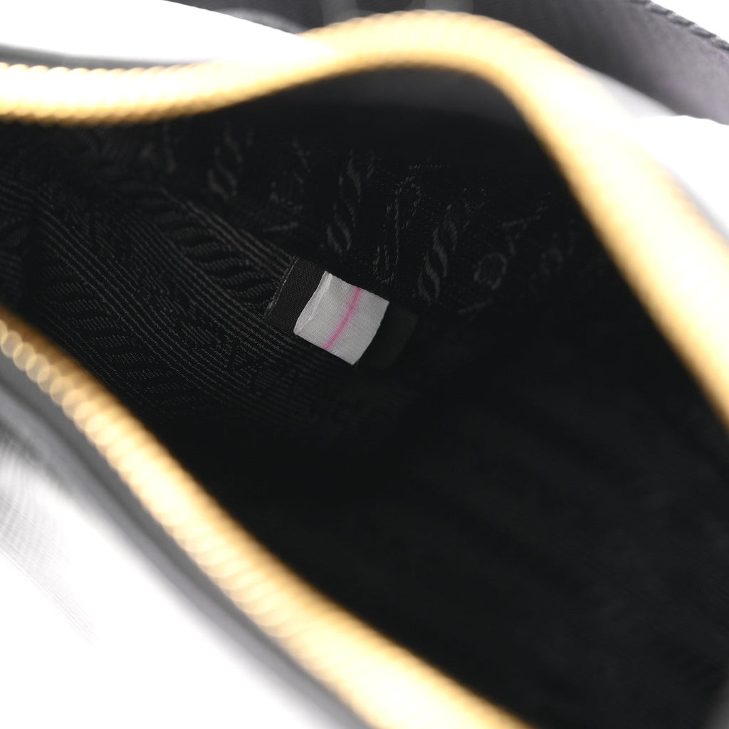 Prada Saffiano Lux Re-Edition 2005 Shoulder Bag Black