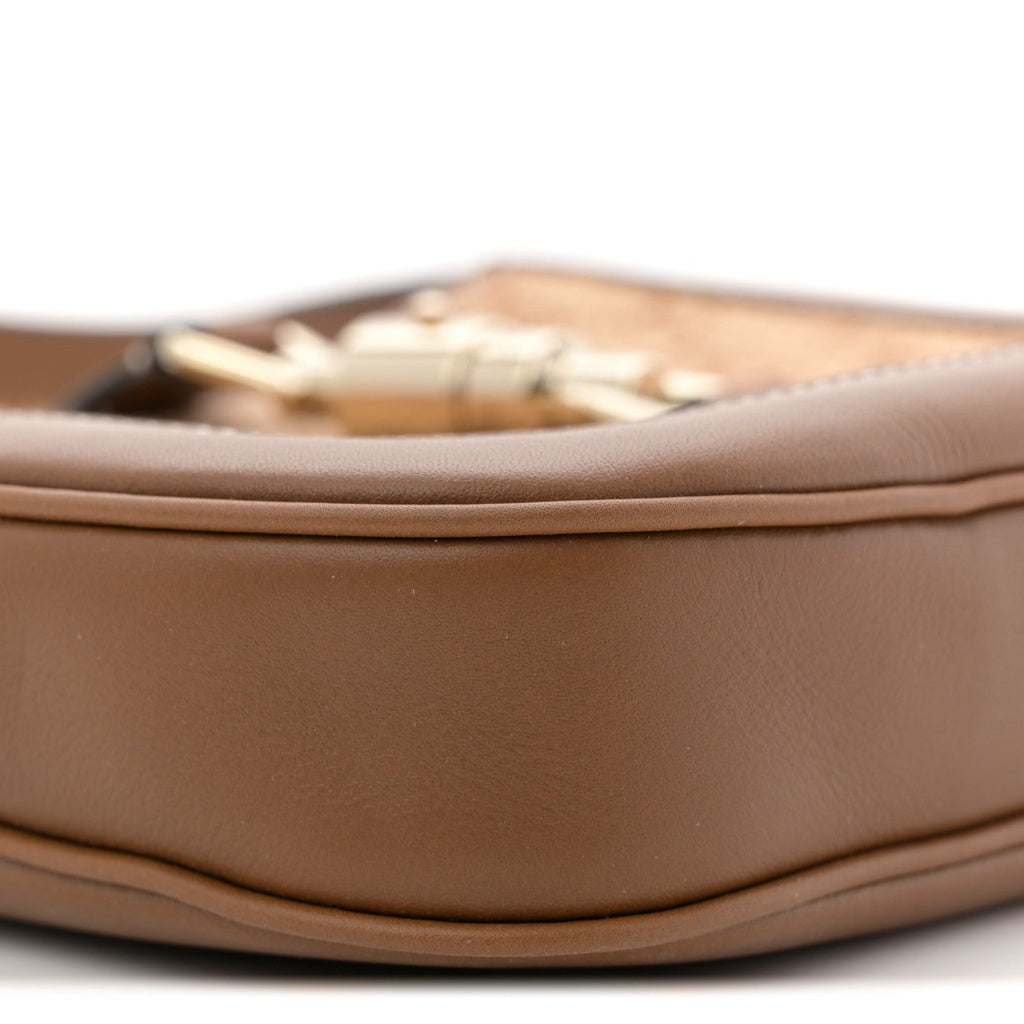 Gucci Raffia GG Supreme Monogram Calfskin Small Jackie 1961 Hobo Natural