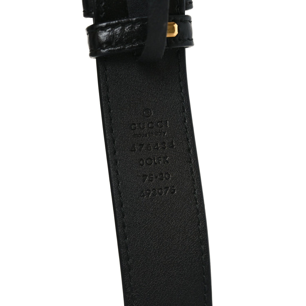 Gucci Azalea Calfskin Matelasse Diagonal Torchon GG Marmont Belt Bag 75 30 Black Romantic Cerise