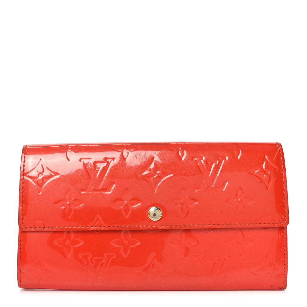 Louis Vuitton Vernis Sarah Wallet Rouge Grenadine