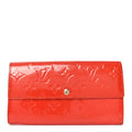 Louis Vuitton Vernis Sarah Wallet Rouge Grenadine