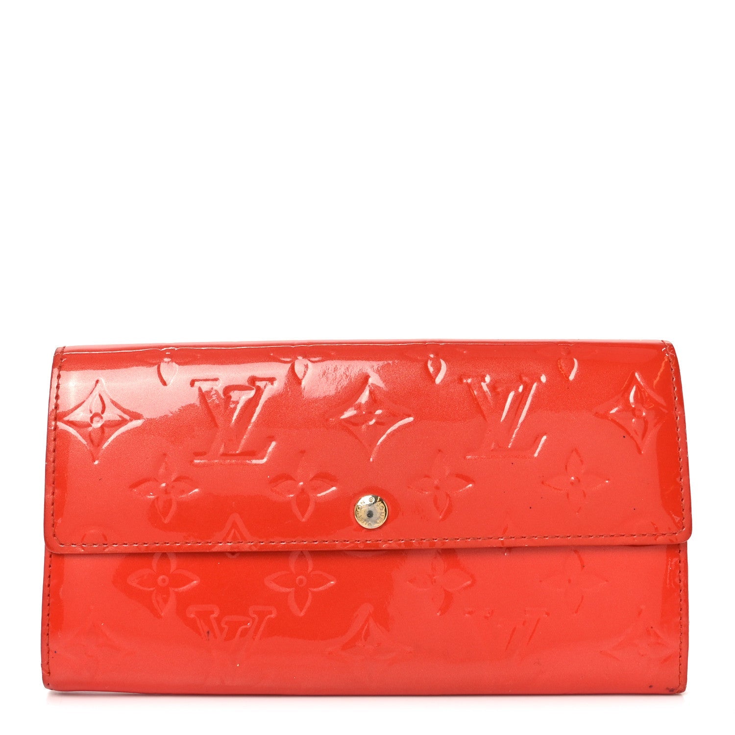 Louis Vuitton Vernis Sarah Wallet Rouge Grenadine