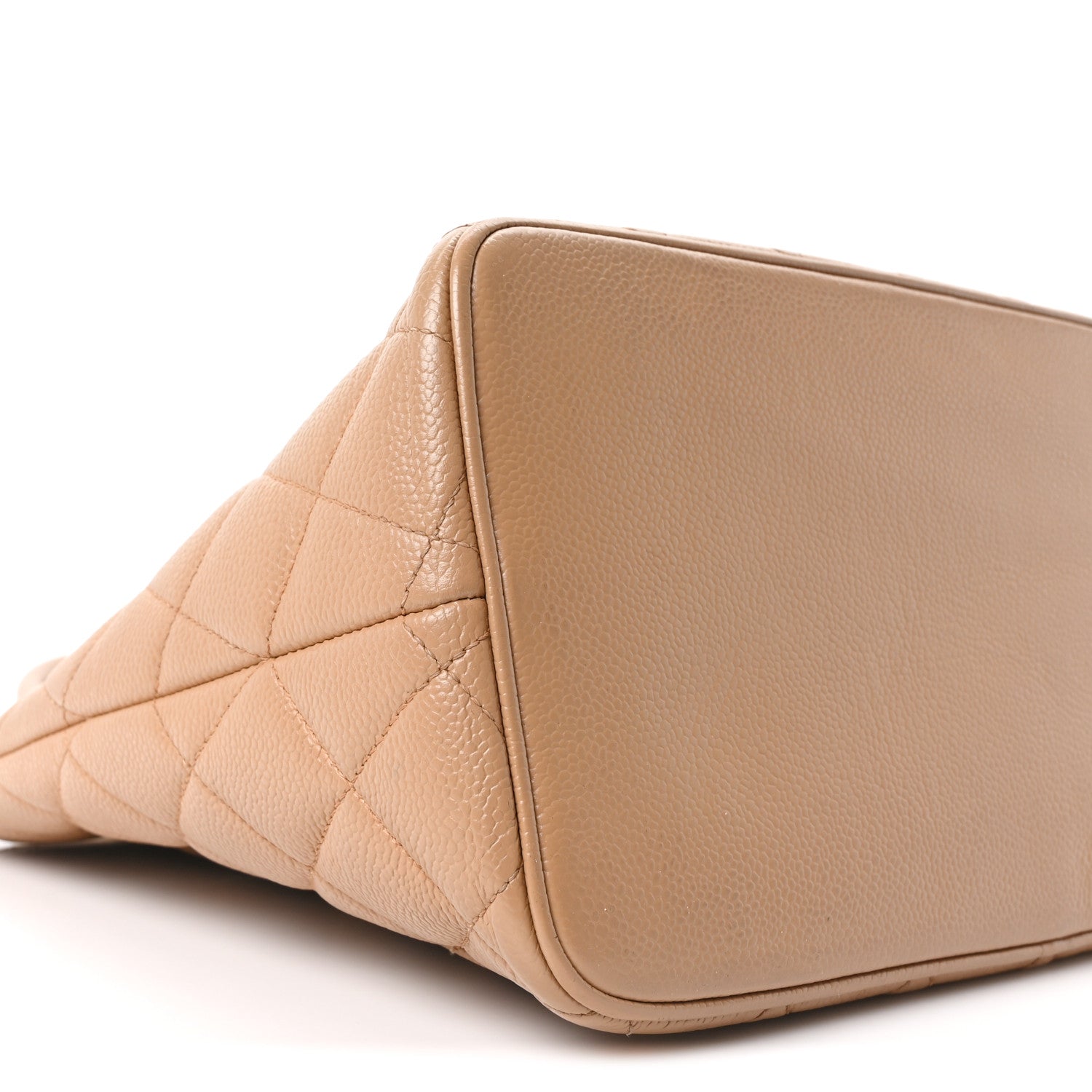 Chanel Caviar Quilted Medallion Tote Beige