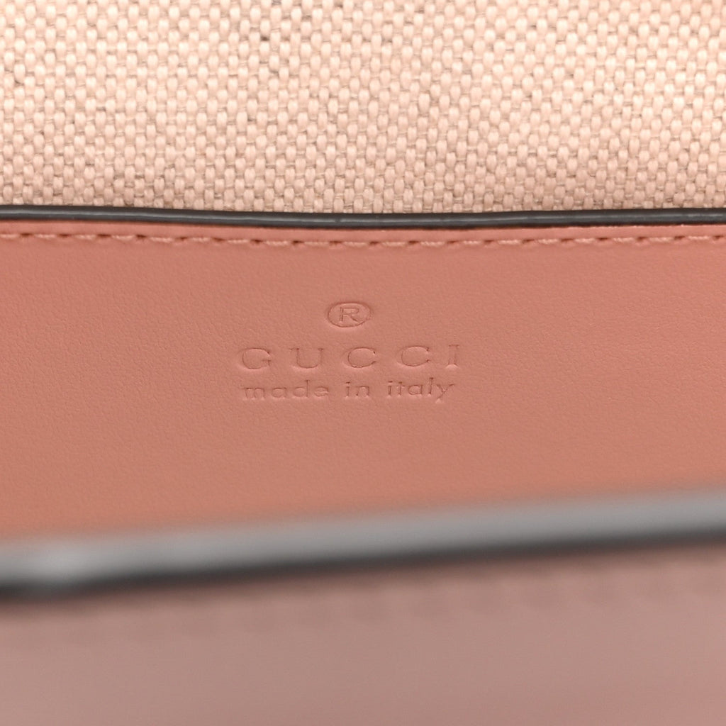 Gucci Calfskin GG Matelasse Small Slim Chain Shoulder Bag Perfect Pink Natural
