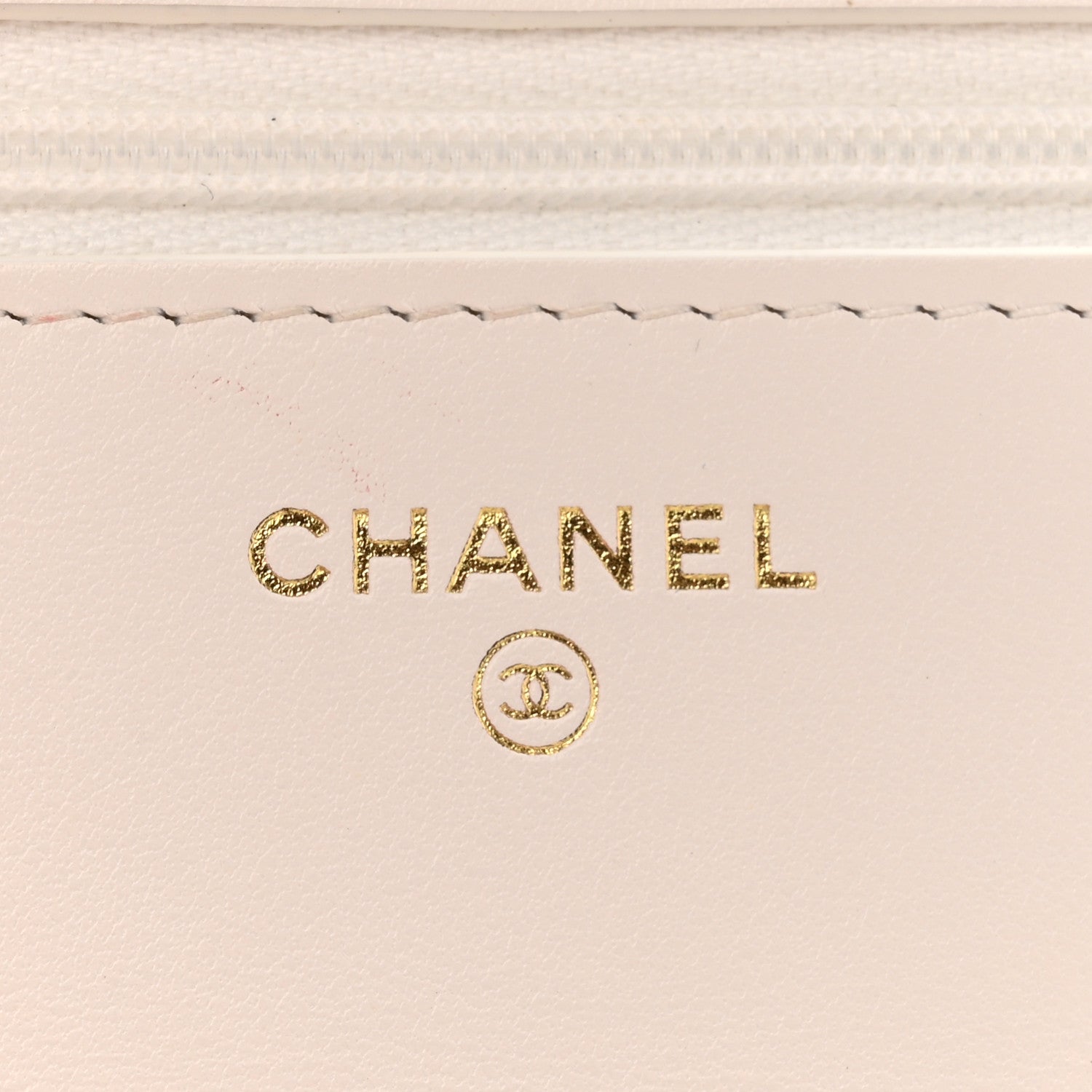 Chanel Shiny Crumpled Calfskin Quilted Enamel Heart Wallet On Chain WOC White