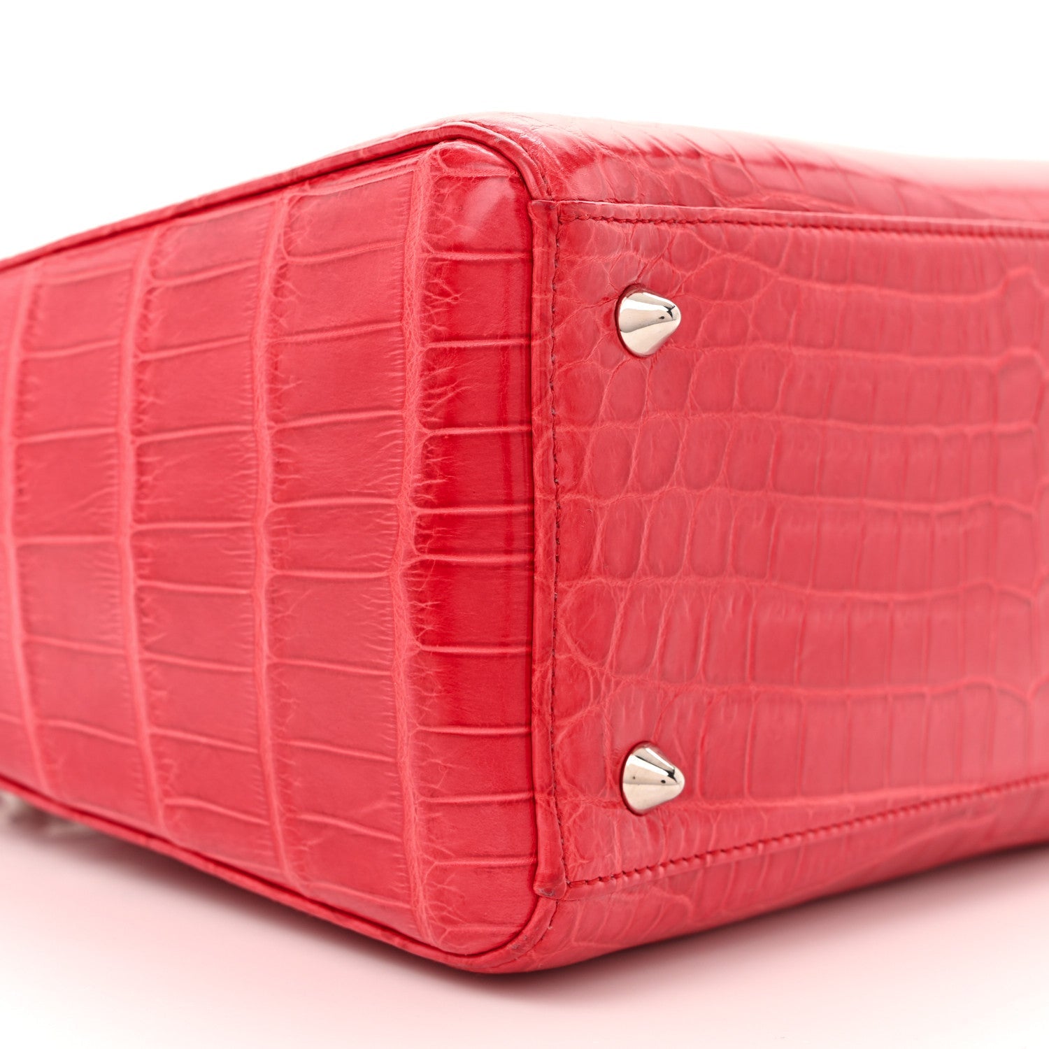 Christian Dior Alligator Medium Lady Dior Red