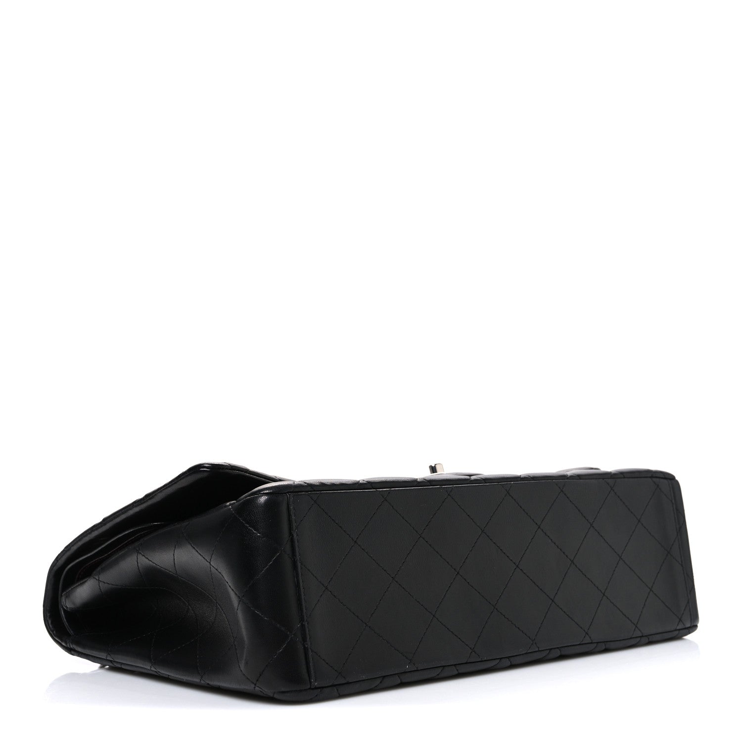 Chanel Lambskin Quilted Maxi Double Flap Black