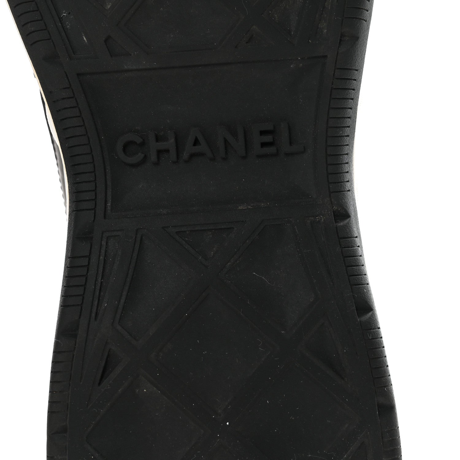 Chanel Velvet Calfskin Mixed Fibers Mens CC Sneakers 41 Black