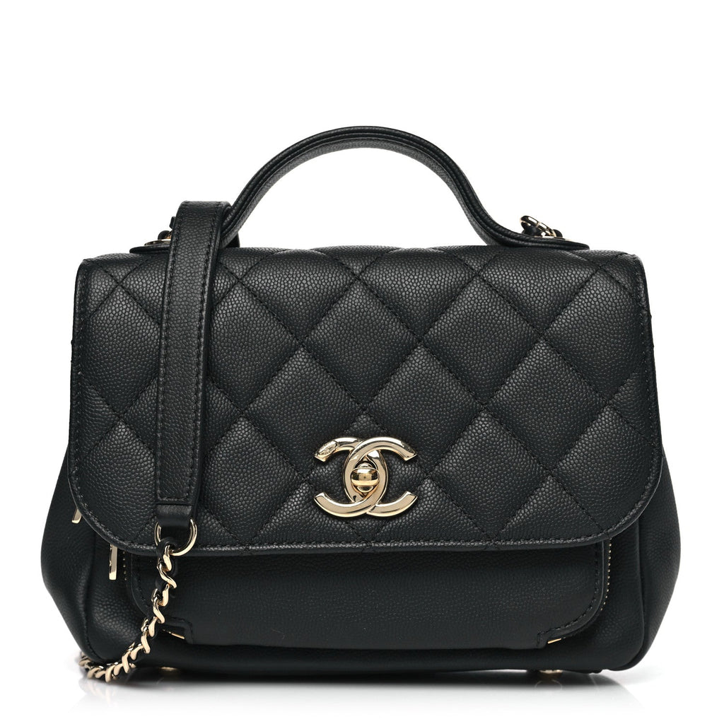 Chanel Caviar Quilted Small Business Affinity Flap Black
