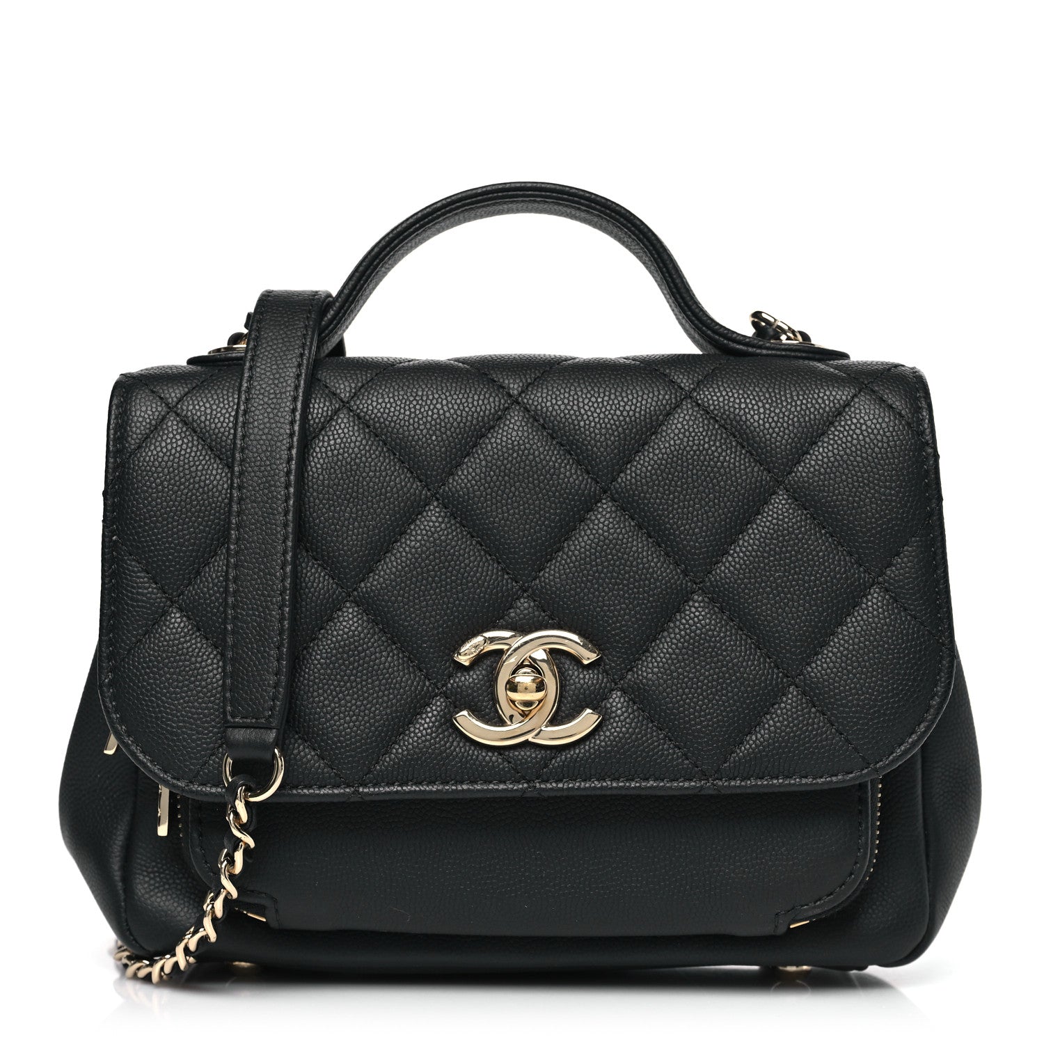 Chanel Caviar Quilted Small Business Affinity Flap Black