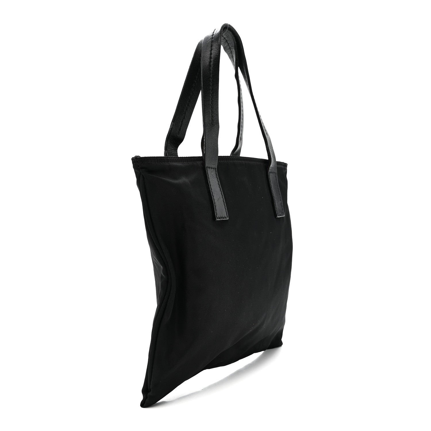 Prada Tessuto Nylon Mini Shopping Tote Black