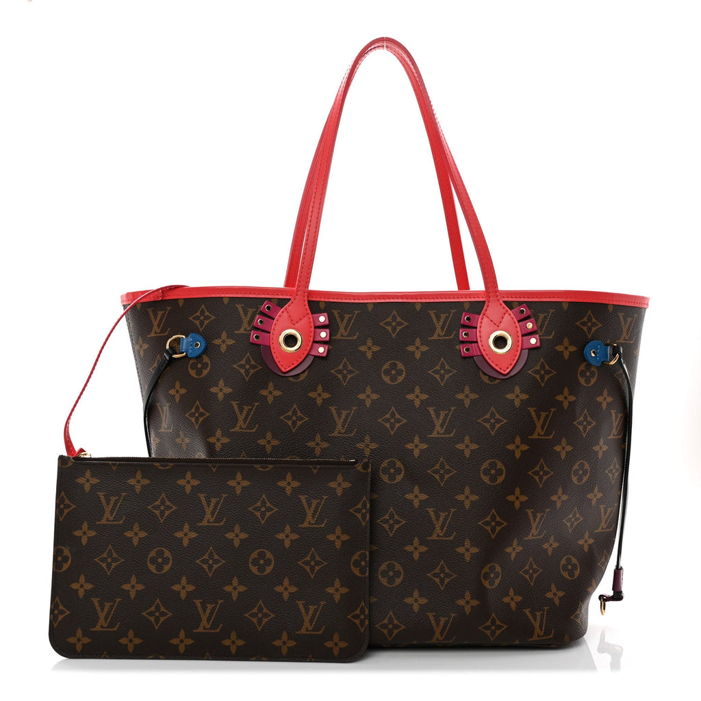 Louis Vuitton Monogram Totem Neo Neverfull MM Flamingo